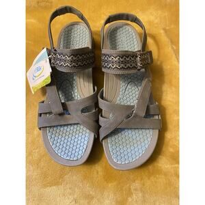Baretraps Rebound “Dalton” Sandals Microbial Hook & Loop Blue/Gray W Size 10M